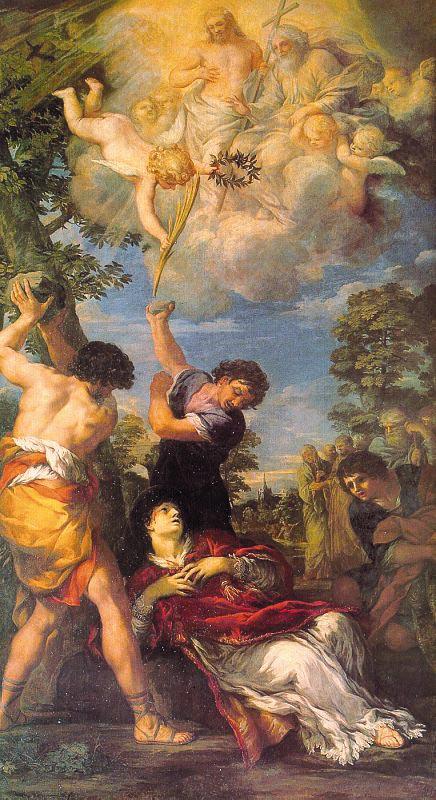 Pietro da Cortona The Stoning of St.Stephen 02 Sweden oil painting art